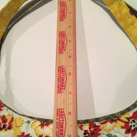 Women’s Handmade Yellow Floral Shoulder Bag Statement Purse Eveningwear - Picture 7 of 10